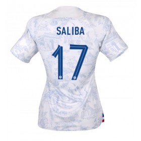 Frankrike William Saliba #17 Borta Kläder Dam VM 2022 Kortärmad